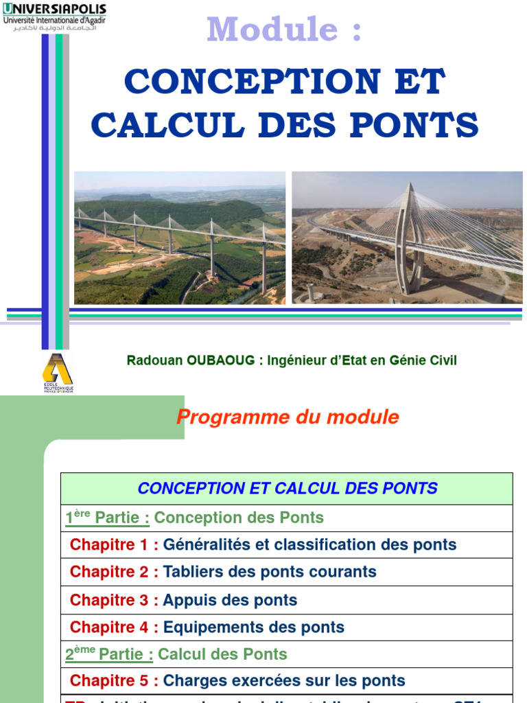 Chap 1 Généralités Et Classification Des Ponts Pdf Pont