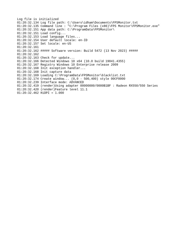 Fps Monitor | PDF