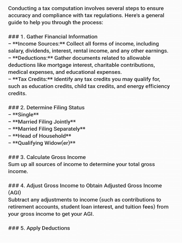 How To Do A Tax Comp - 240622 - 191354 | PDF