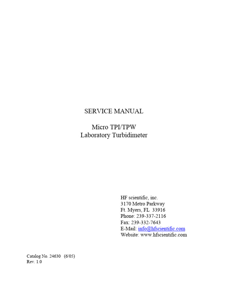 Micro Tpi Tpw Service Manual Pdf Optics Legal Liability