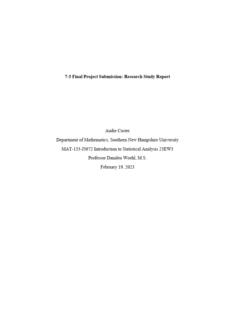 Final Project Submission Mat Pdf Quantitative Research Regression