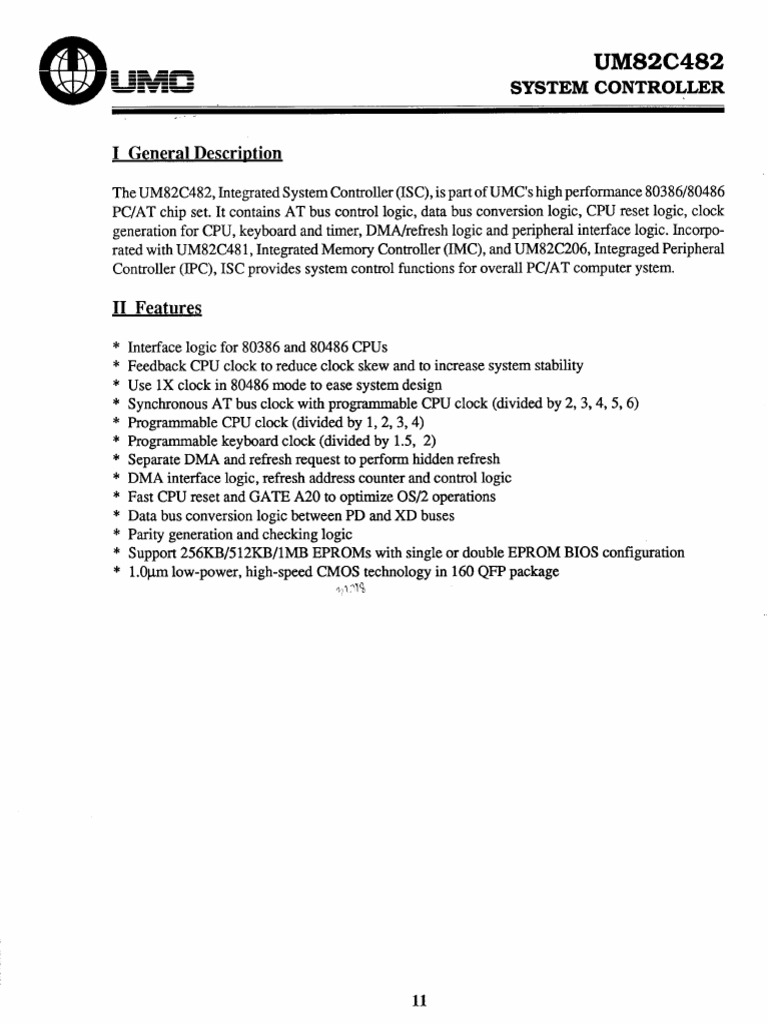 Um82c482 6373dcb6e8c8b321761597 | PDF | Central Processing Unit | Logic ...