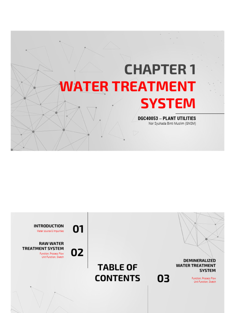 Water Treatment Systems Overview | PDF | Water Purification | Ion Exchange