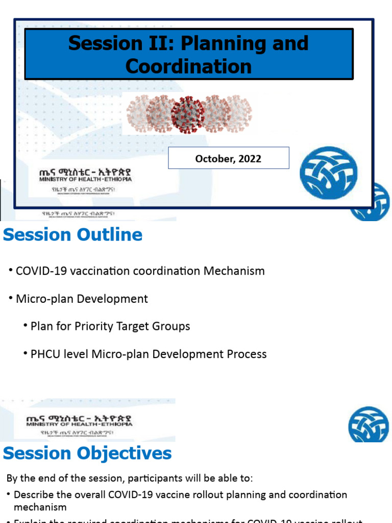 Session VI Planning & Coordination | PDF