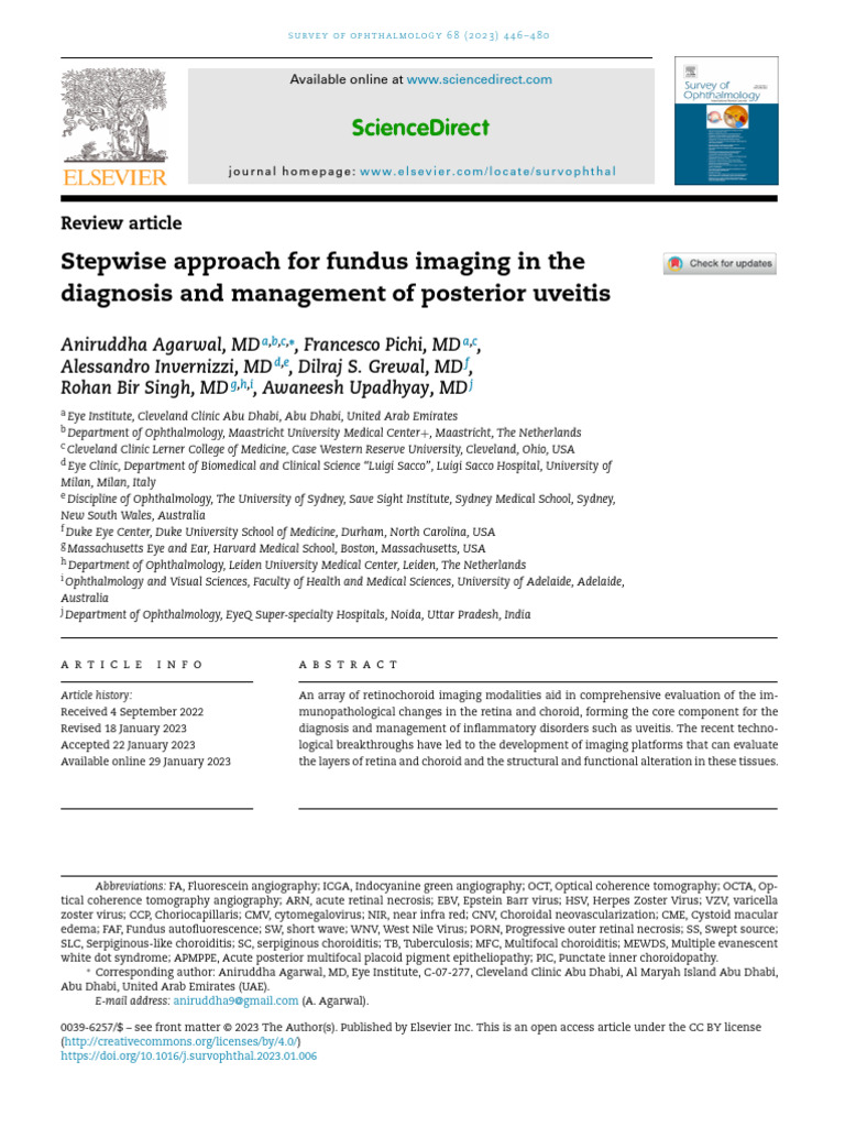 Stepwise Approach For Fundus Imaging in The Diagnosis and Management of ...