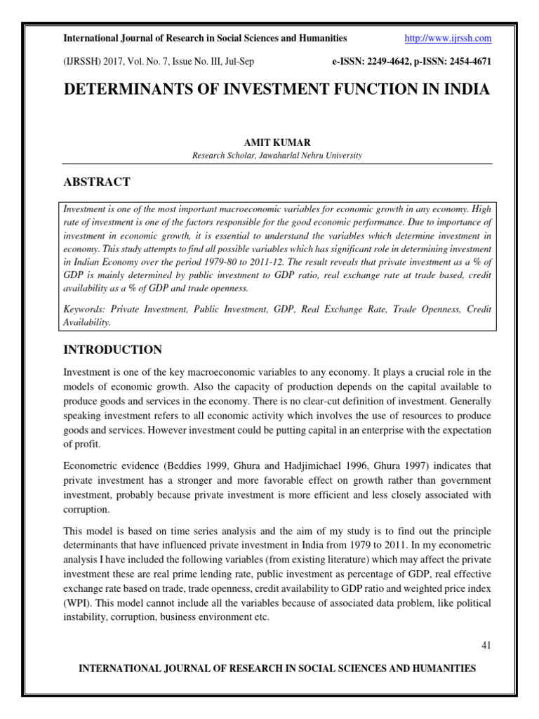 Amit Kumar 4 | PDF | Economic Growth | Macroeconomics
