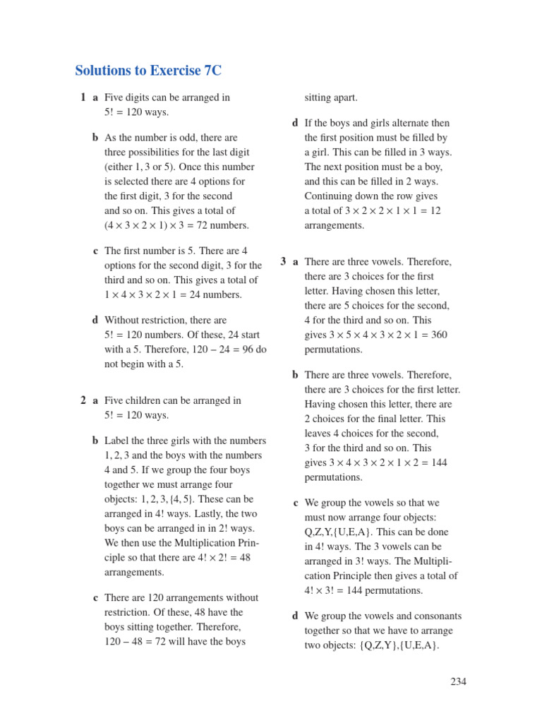 7C Worked Solutions | PDF | Linguistics