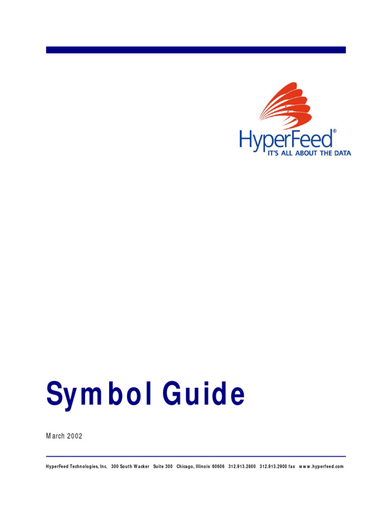Symbol Guide | PDF | Chicago Mercantile Exchange | Nasdaq