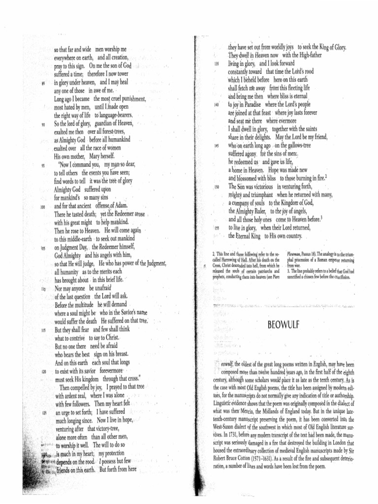 Beowulf Pdf Beowulf
