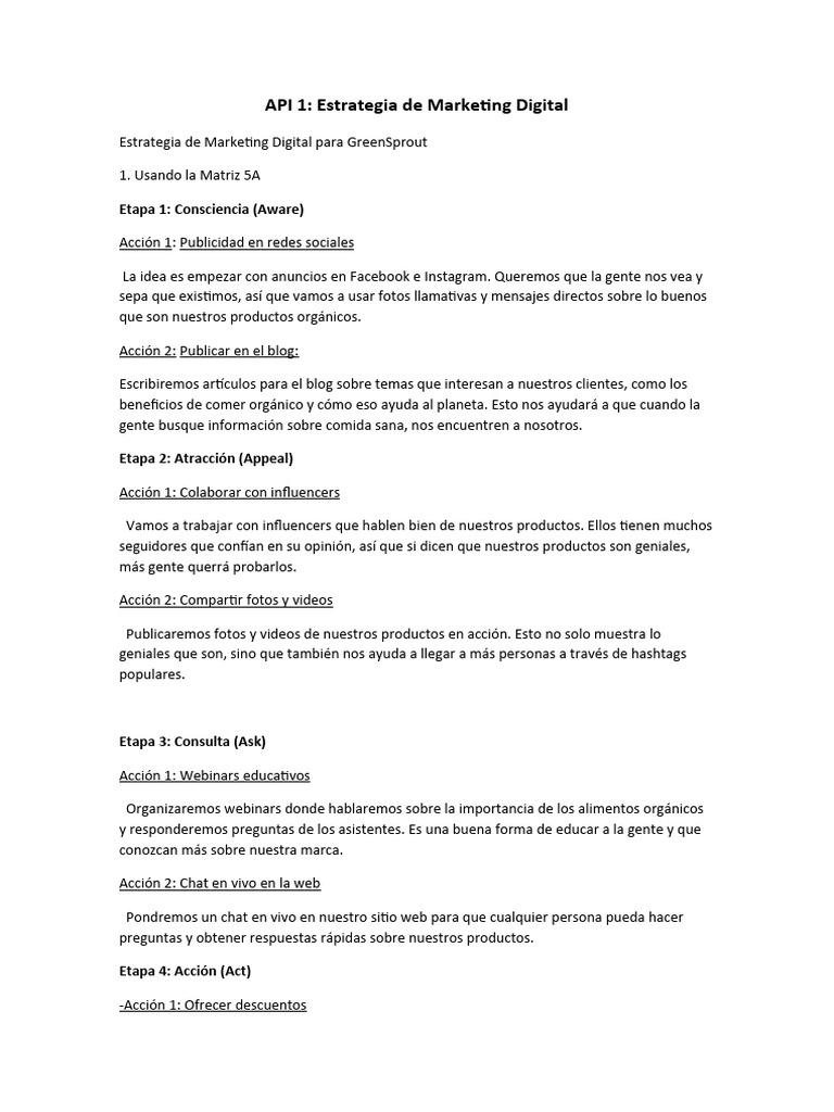 Estrategia de Marketing Digital Ecológica | PDF | Publicidad digital ...