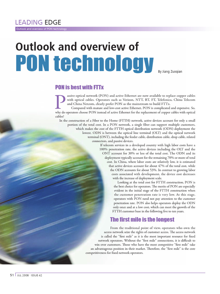 HW 081109 | PDF | Fiber To The X | Computer Network