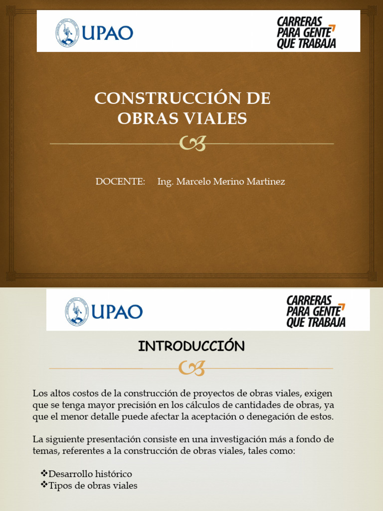1..... Obras Viales PDF La carretera
