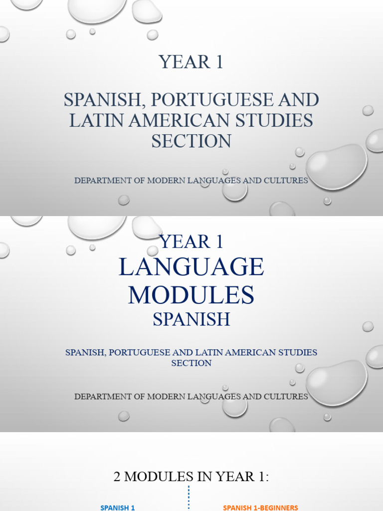 Year 1 Language Modules - Induction | PDF | Human Communication ...