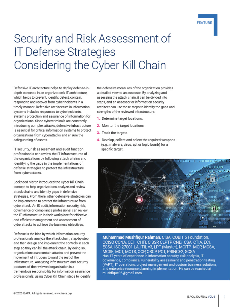 Musfiq Sir 01 Security and Risk Assessment of IT Defense Strategies ...