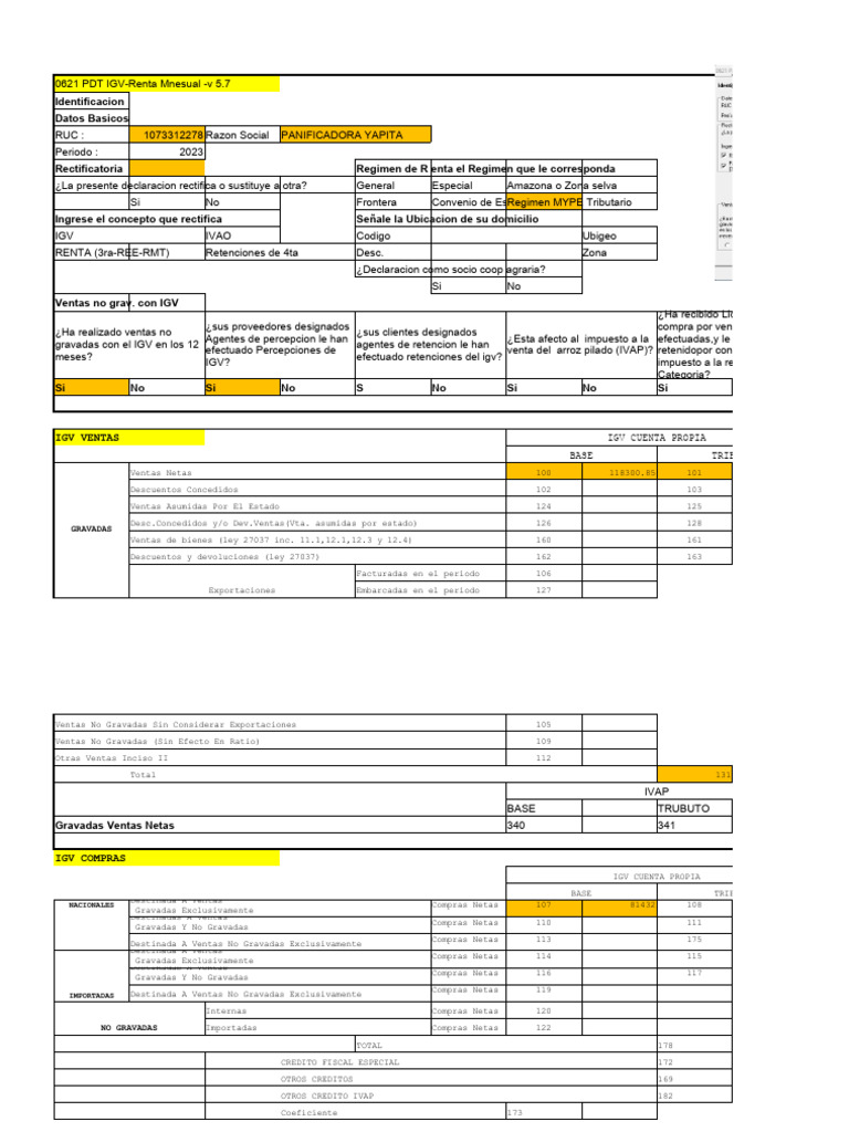 PDT 621-710 | Descargar gratis PDF | Impuestos | Impuesto sobre la renta