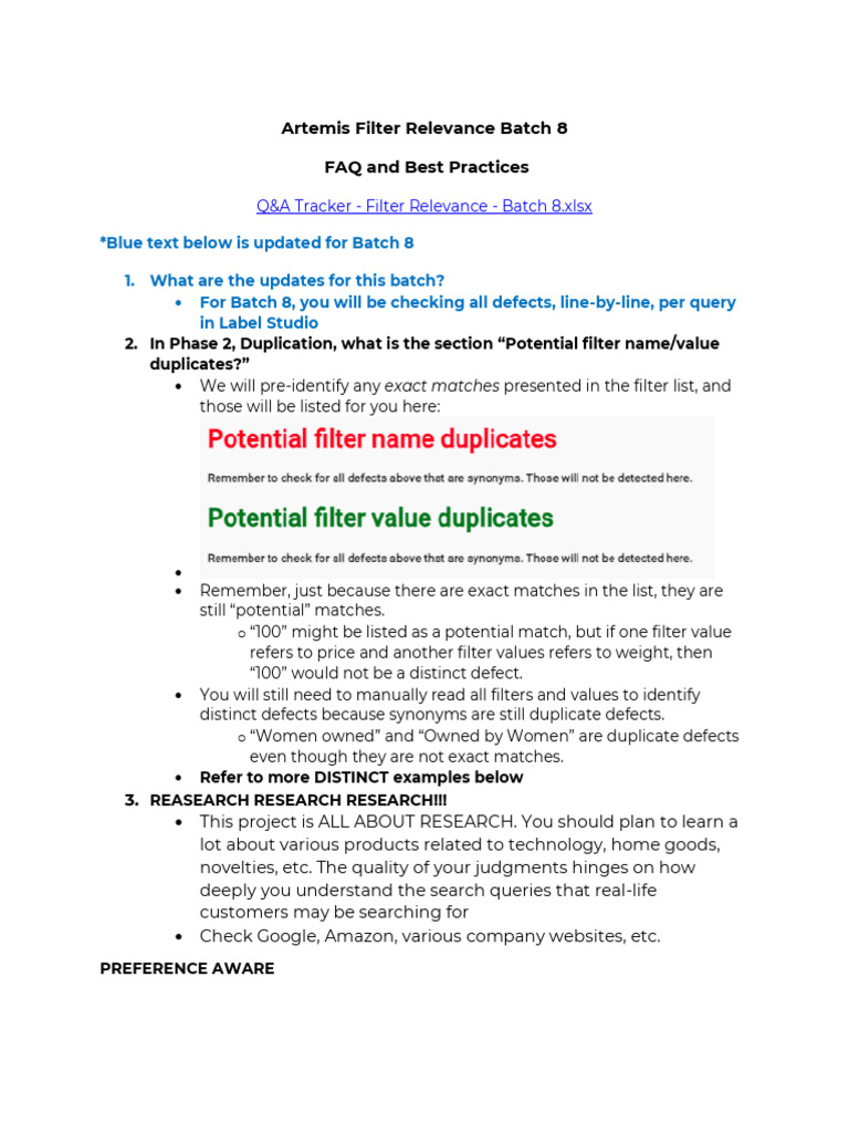 Batch 8 FAQ and Best Practices | PDF