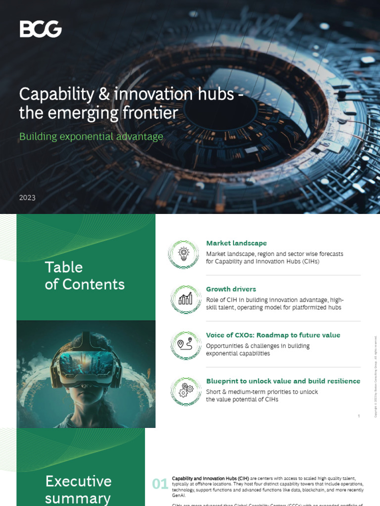 Capability Innovation Hubs The Emerging Frontier India | PDF ...