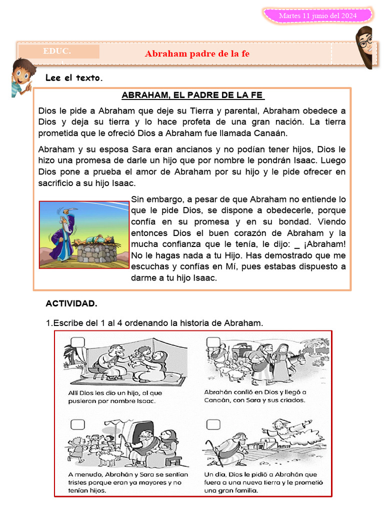 Historia de Abraham: Fe y Obediencia | PDF