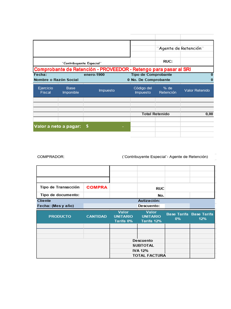 Facturas y retenciones porcentajes de retenci n del iva pdf
