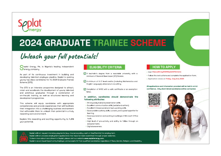 2024 Seplat Graduate Scheme | PDF
