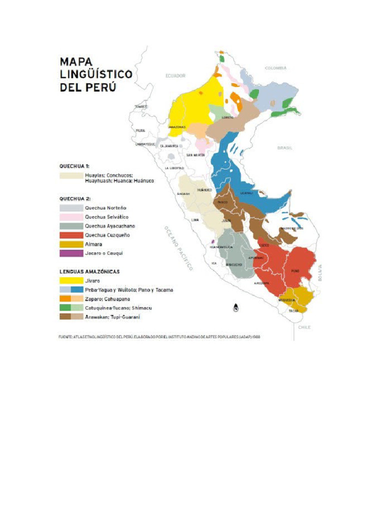 Mapa Lingüístico Del Perú | PDF