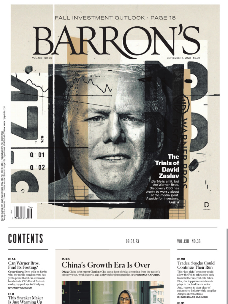 Barrons September 42023 | PDF | Business | Companies Of The United States