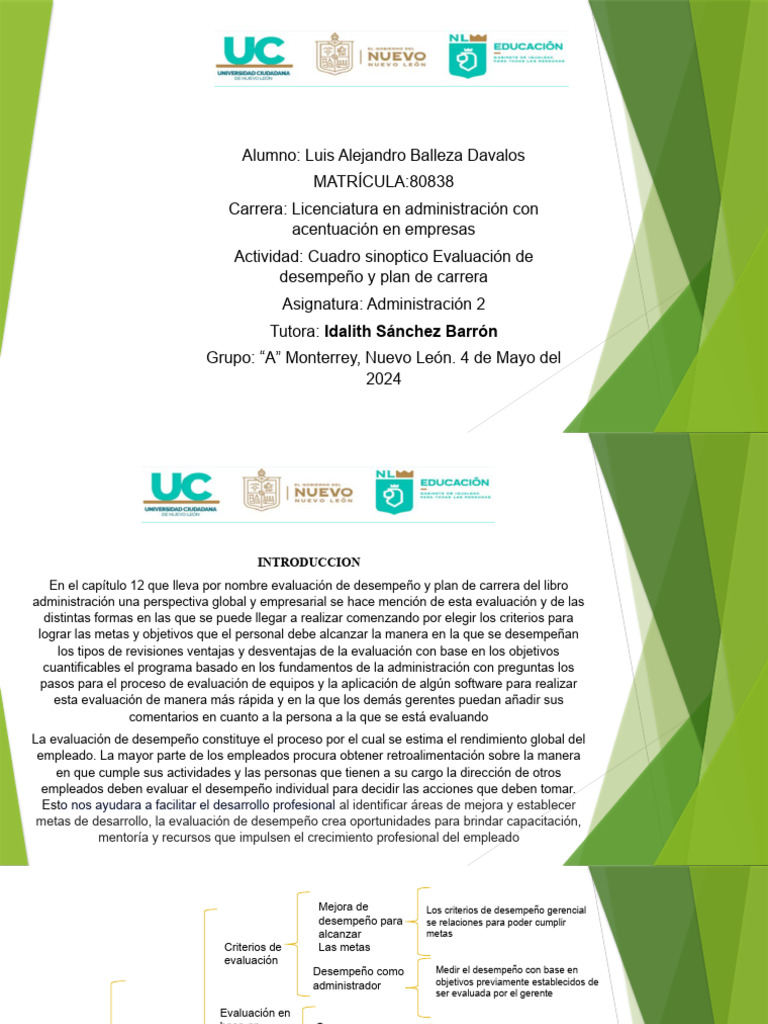 Administracion 2 Cuadro LABD | PDF | Evaluación | Business