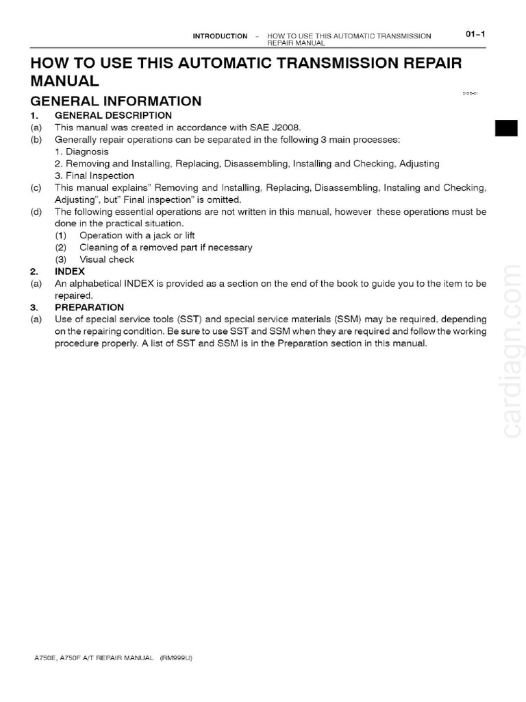 LAND CRUISER AUTOMATIC TRANSMISSION PROBLEMS intelligence overview