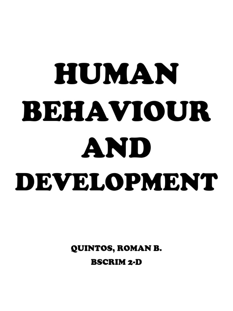 Human Behavior and Development Theories | PDF | Developmental ...