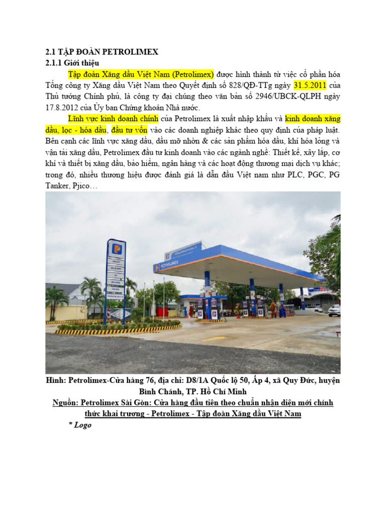 PETROLIMEX | PDF