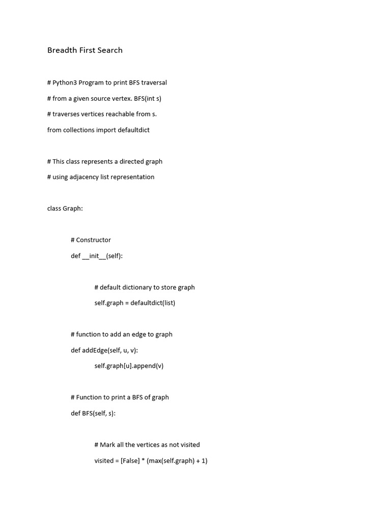 BFS & DFS | Download Free PDF | Algorithms And Data Structures ...