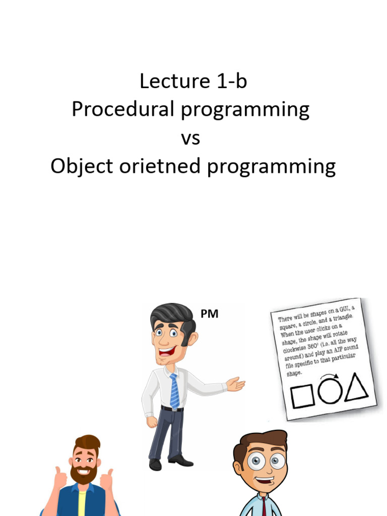 Lecture 2 - Difference Between Procedural and OOP | PDF
