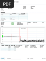 OTDR Test Report Analysis Sample | PDF | Optical Fiber | Attenuation