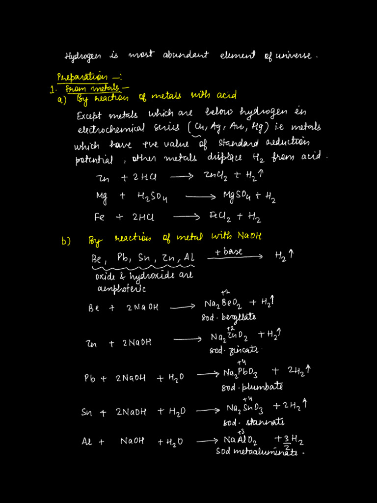 Hydrogen Notes | PDF