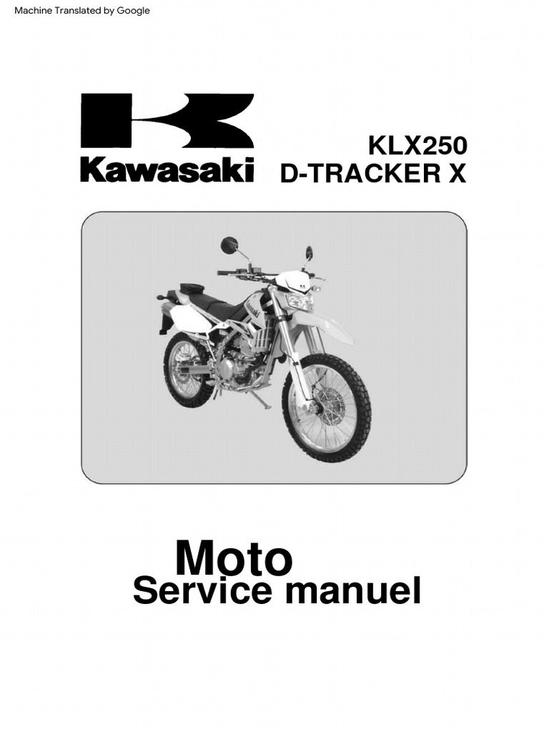 Manuel d'entretien Kawasaki KLX250 | PDF | Vis de fixation | Écrou