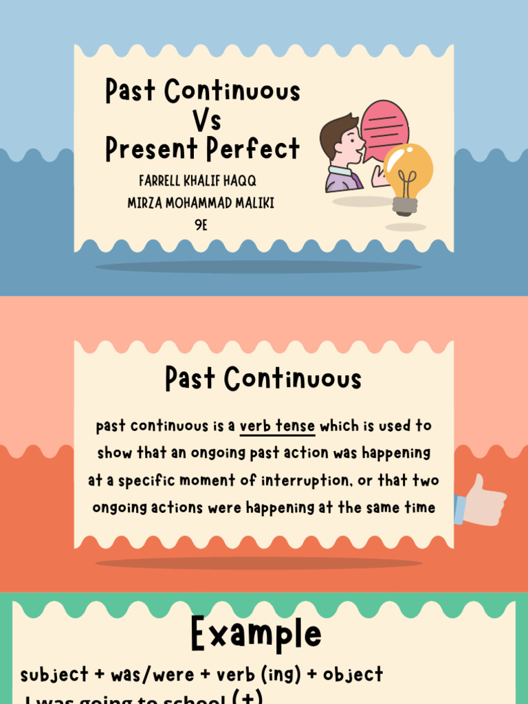 Present Perfect vs Past Continuous Edit | PDF