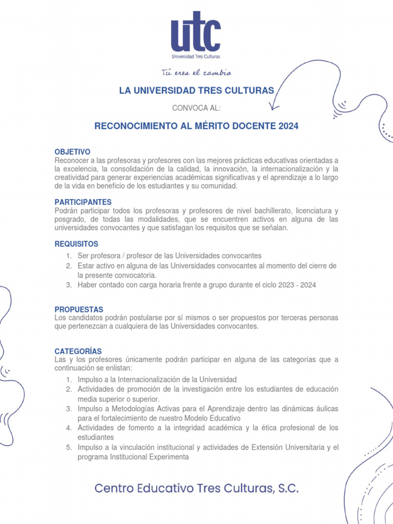 Reconocimiento al Mérito Docente 2024 | PDF | Maestros | Universidad