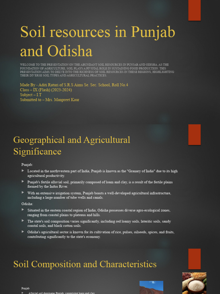 SOIL SURVEY OF PUNJAB visual data 2