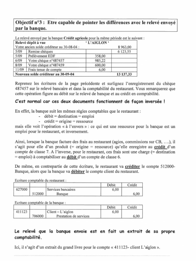 Understanding Bank Statement Differences and Inverse Accounting Entries