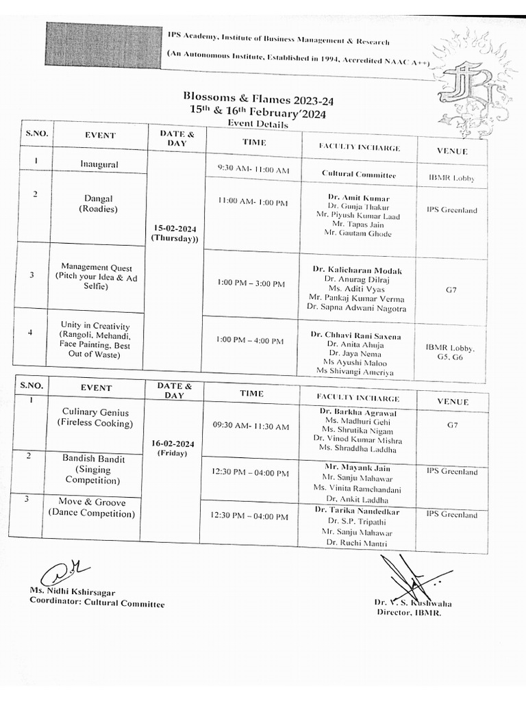 Blossoms Flames 2024 Pdf