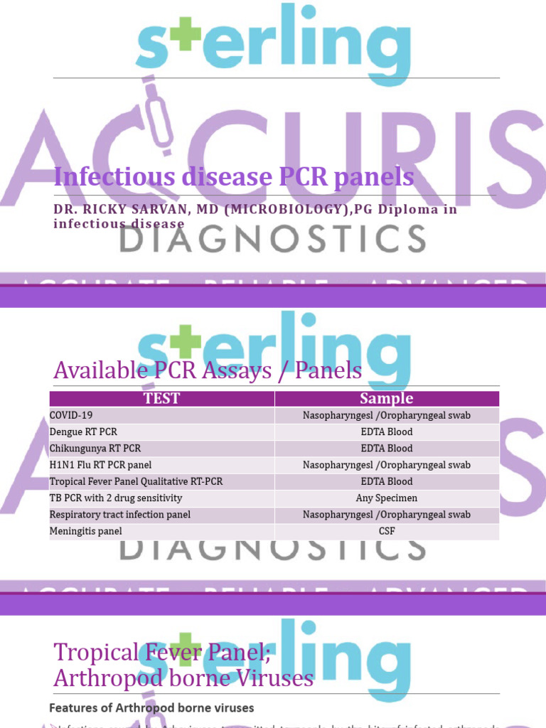 Infectious Disease PCR Panels | PDF | Influenza | Infection
