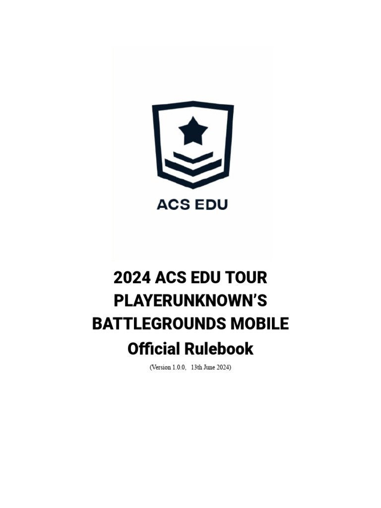 ACS EDU TOUR Season 3 Official Rulebook | PDF | Defamation | Personal ...