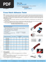Cross Hatch Adhesion Testing Guide | PDF | Knife | Materials