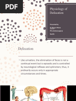 MMM Physiology of Defecation