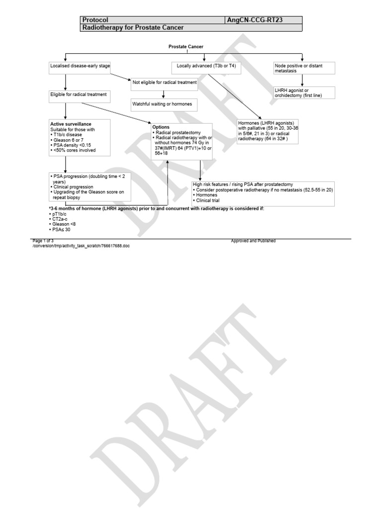 AngCN-CCG-RT23 - v1 Prostate Protocol | PDF | Prostate Cancer | Prostate