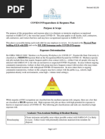 COVID-19 Preparedness and Response Plan