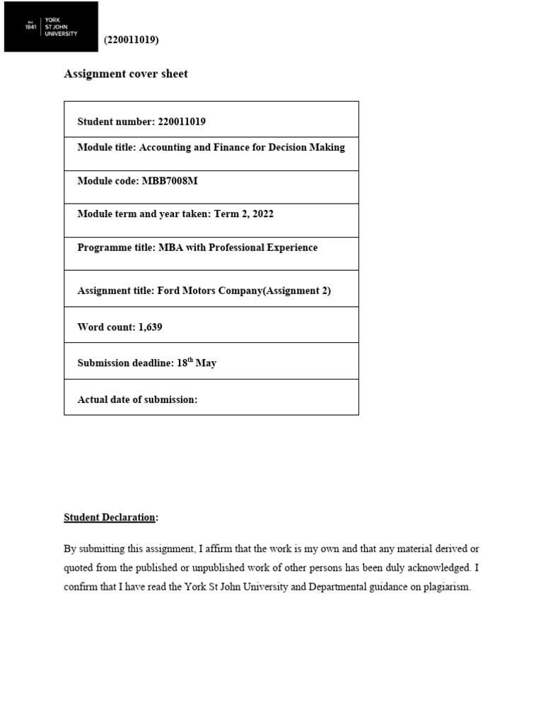 Accounting and Finance 2 (2200110169) | PDF | Net Present Value ...