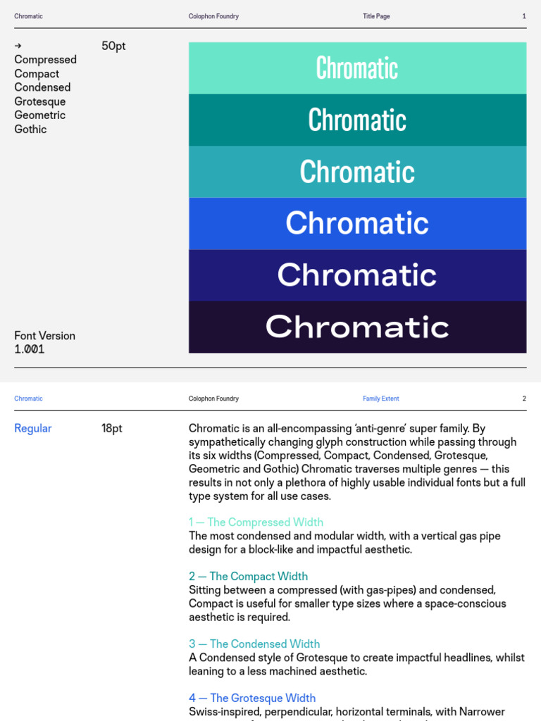 Chromatic v1 001 | PDF | Sans Serif | Encodings