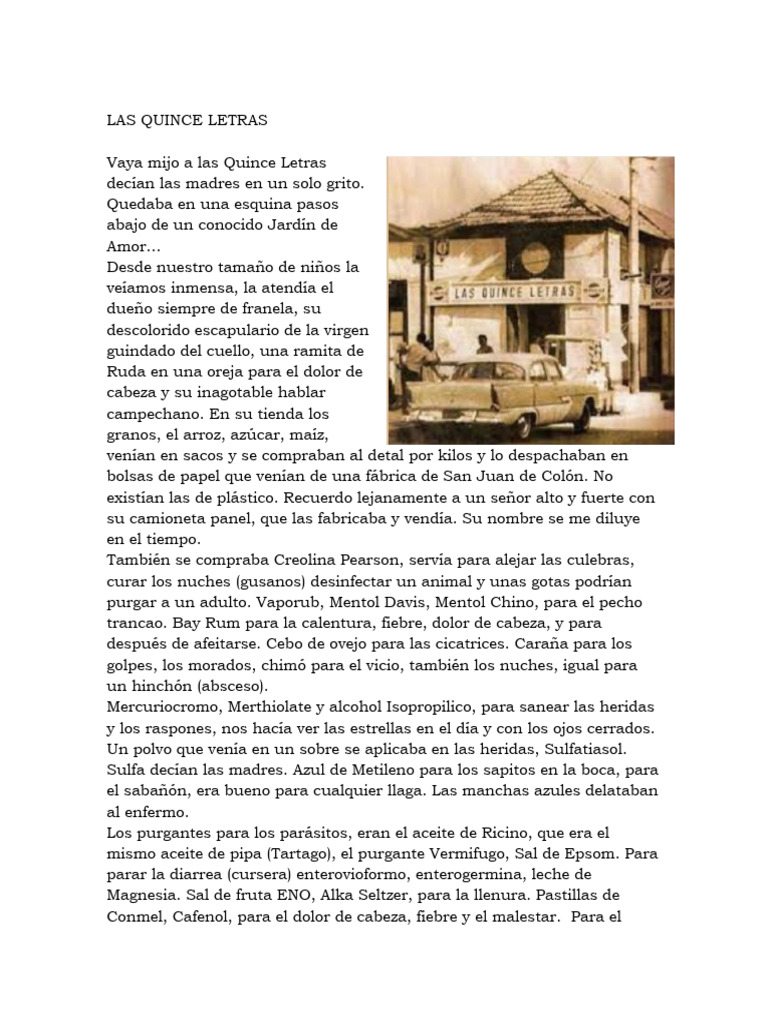 En Las Quince Letras | PDF