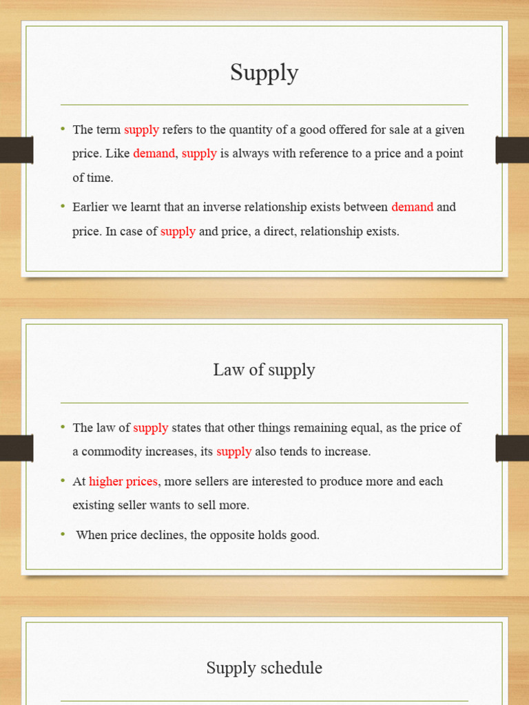 Supply | PDF | Supply (Economics) | Elasticity (Economics)